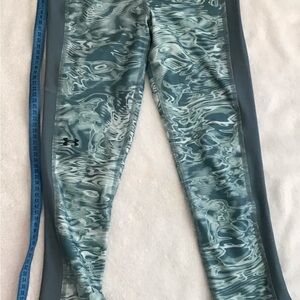Under Armour Women's  Leggings - Teal and Gray